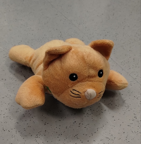 Melissa And Doug Plush Cheddar Orange Cat With Collar Replacement Stuffed animal - Picture 3 of 16